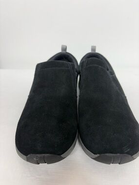 Lands' End Black Slip-On Suede Sneakers
